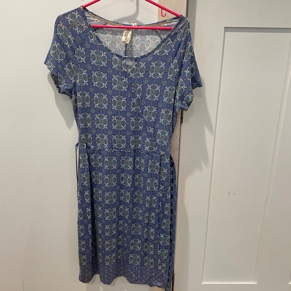 Aventura Dresses & Skirts - Aventura Cotton Blue Dress Sz. S